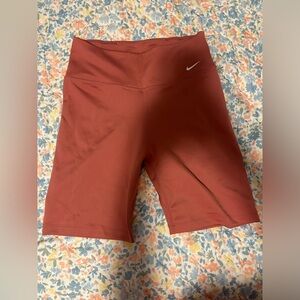 Nike Dri-fit Biker Shorts Medium Dark Orange